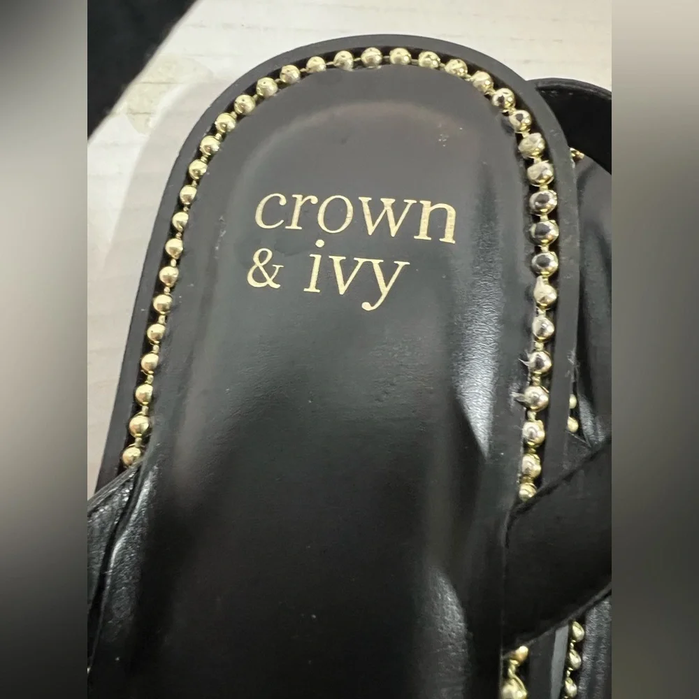 Bexley Chain Flat Sandals from Crown & Ivy  Size 10